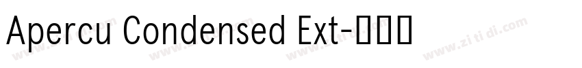 Apercu Condensed Ext字体转换